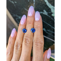 3.26&nbsp;Ct.Tw.Total Carat Weight Blue Sapphire Pair from Ceylon (Sri Lanka) Life Style