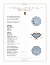 3.26&nbsp;Ct.Tw.Total Carat Weight Blue Sapphire Pair from Ceylon (Sri Lanka) 3 D Scan Report