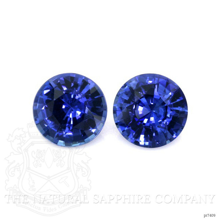2.87 Ct.Tw. Blue Sapphire Pair from Ceylon (Sri Lanka)