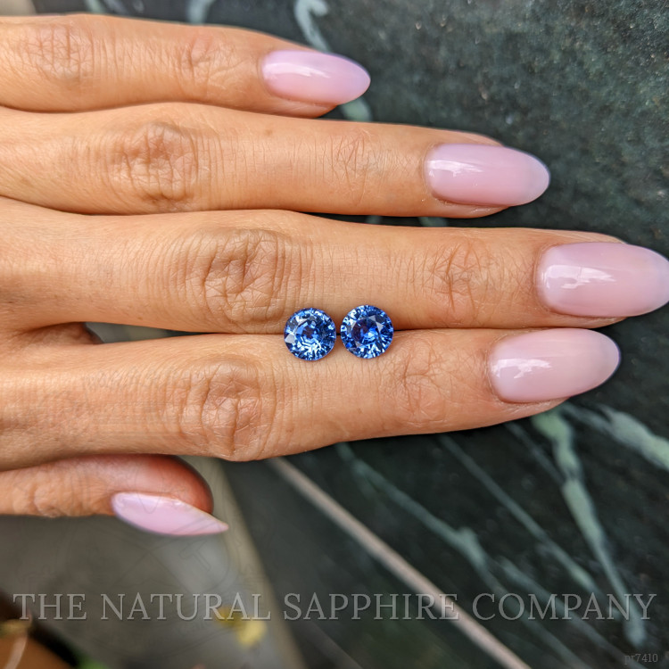 3.02 Ct.Tw. Blue Sapphire Pair from Ceylon (Sri Lanka)