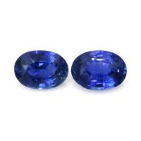 1.87&nbsp;Ct.Tw.Total Carat Weight Blue Sapphire Pair from Ceylon (Sri Lanka) Video