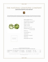3.89 Ct.Tw.Total Carat Weight Green Tourmaline Pair from Brazil Scan Report