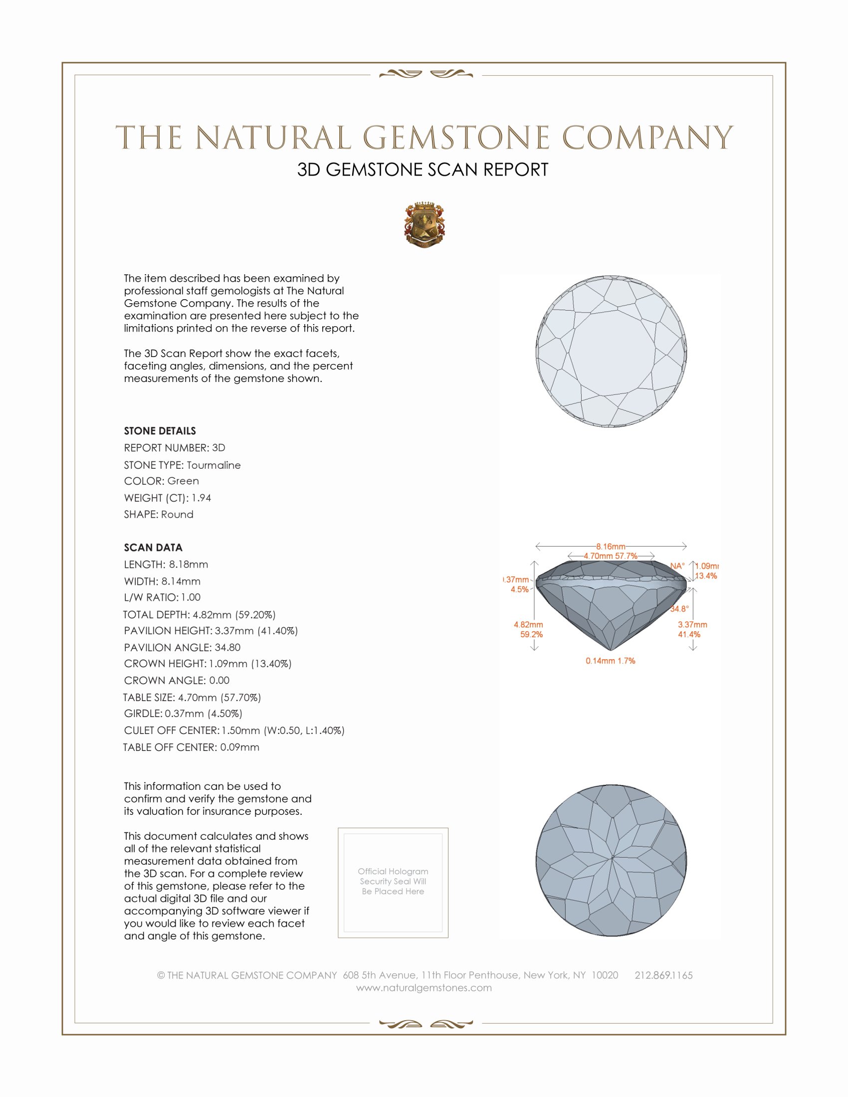 3.89 Ct.Tw. Tourmaline Pair from Brazil
