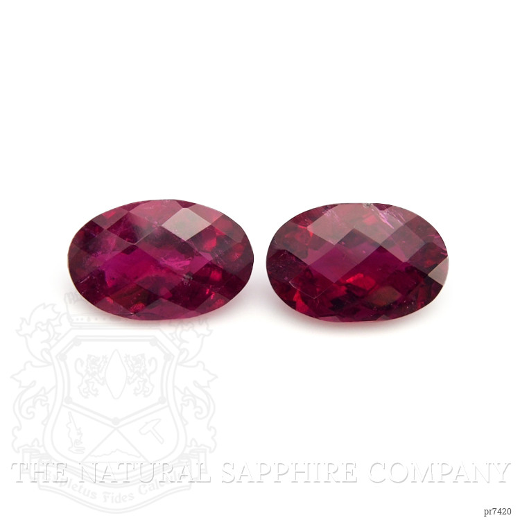 10.18 Ct.Tw. Rubellite Tourmaline Pair from Mozambique