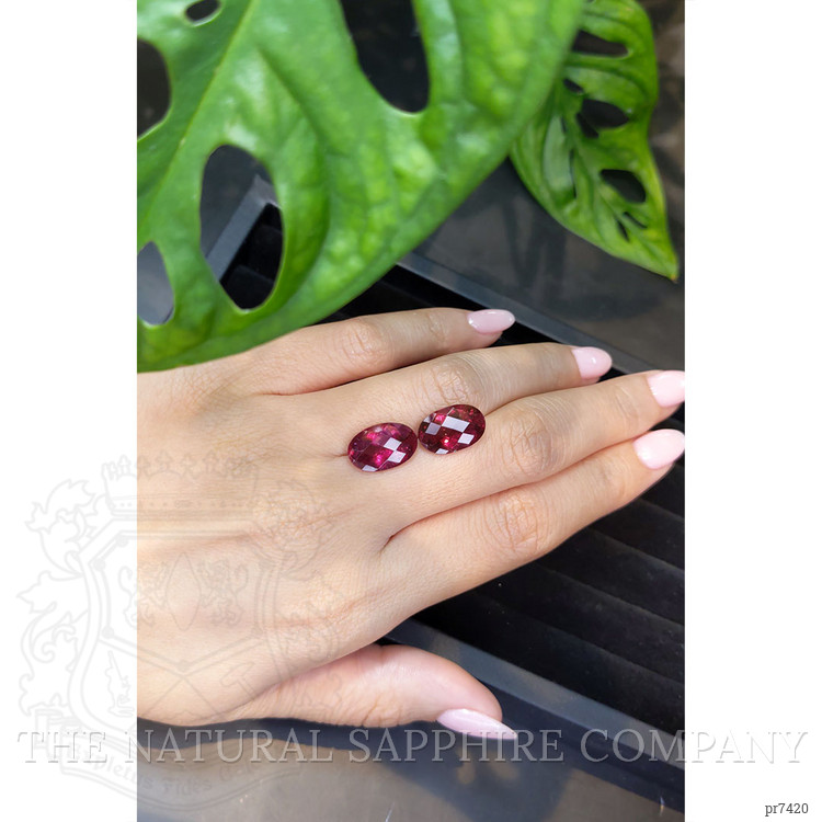 10.18 Ct.Tw. Rubellite Tourmaline Pair from Mozambique