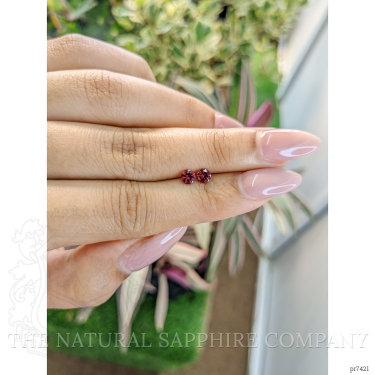 0.65 Ct.Tw. Garnet Pair from Ceylon (Sri Lanka)