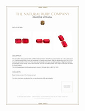 2.86 Ct.Tw.Total Carat Weight Ruby Pair from Mozambique Appraisal