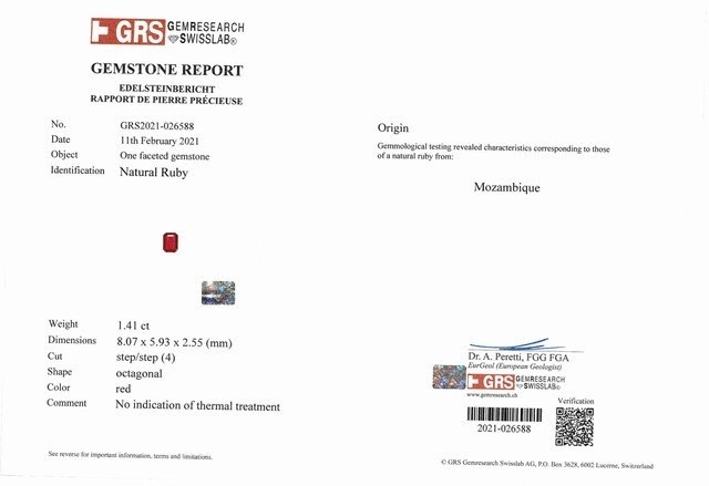 2.86 Ct.Tw. Ruby Pair from Mozambique