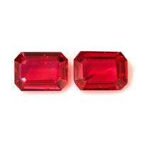 2.86 Ct.Tw.Total Carat Weight Ruby Pair from Mozambique Video