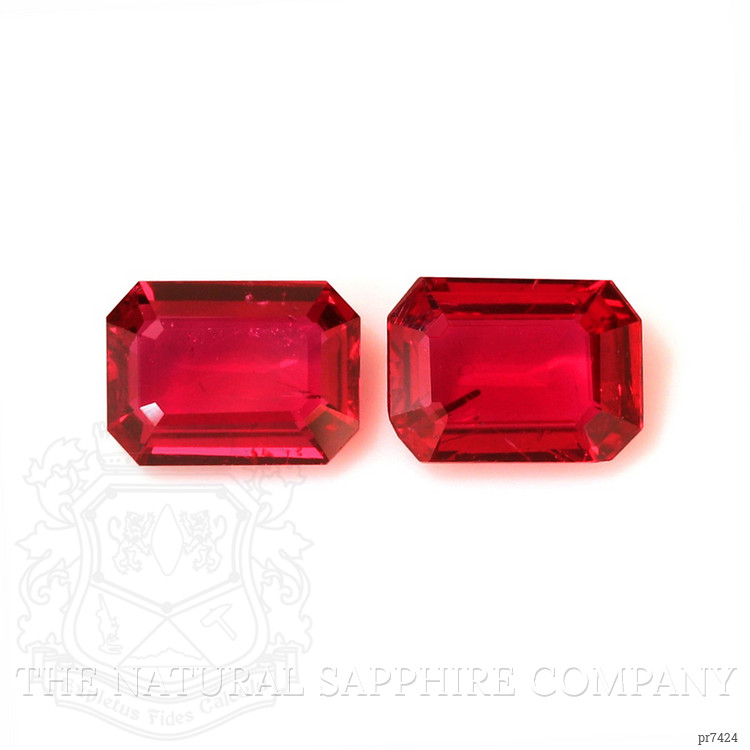 2.86 Ct.Tw. Ruby Pair from Mozambique