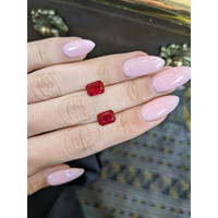 2.86 Ct.Tw.Total Carat Weight Ruby Pair from Mozambique Life Style