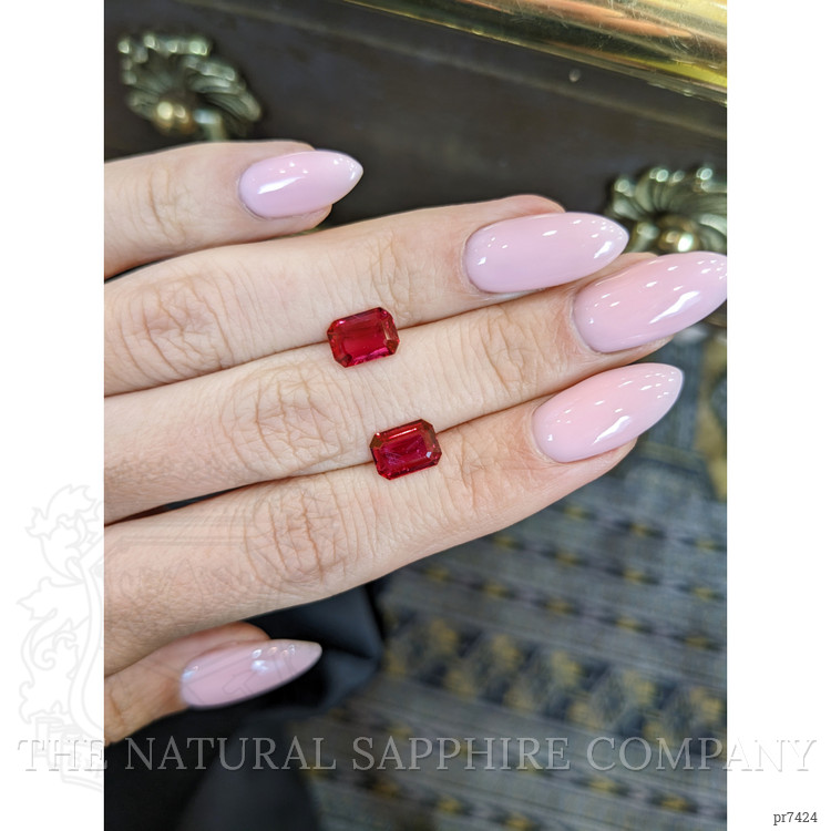 2.86 Ct.Tw. Ruby Pair from Mozambique