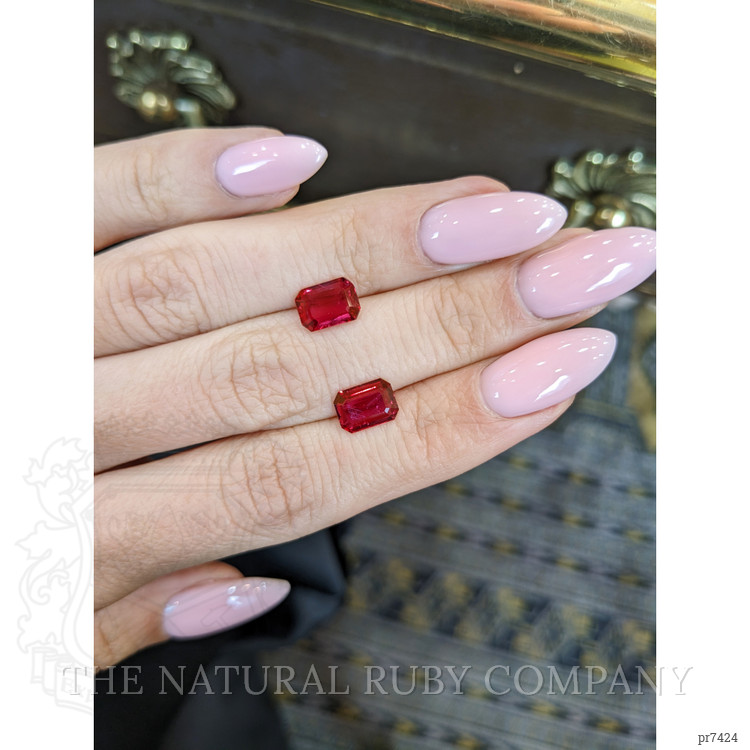 2.86 Ct.Tw. Ruby Pair from Mozambique