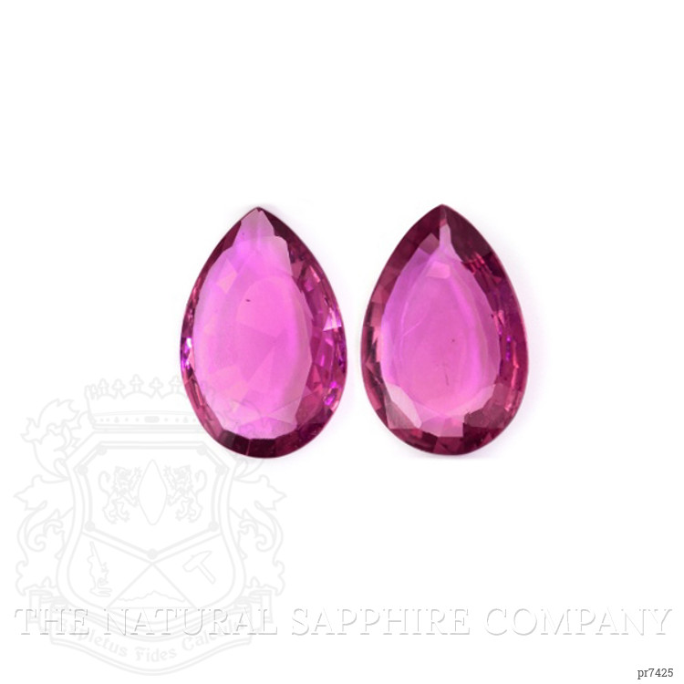 4.98 Ct.Tw. Purplish Pink Sapphire Pair from Ceylon (Sri Lanka)