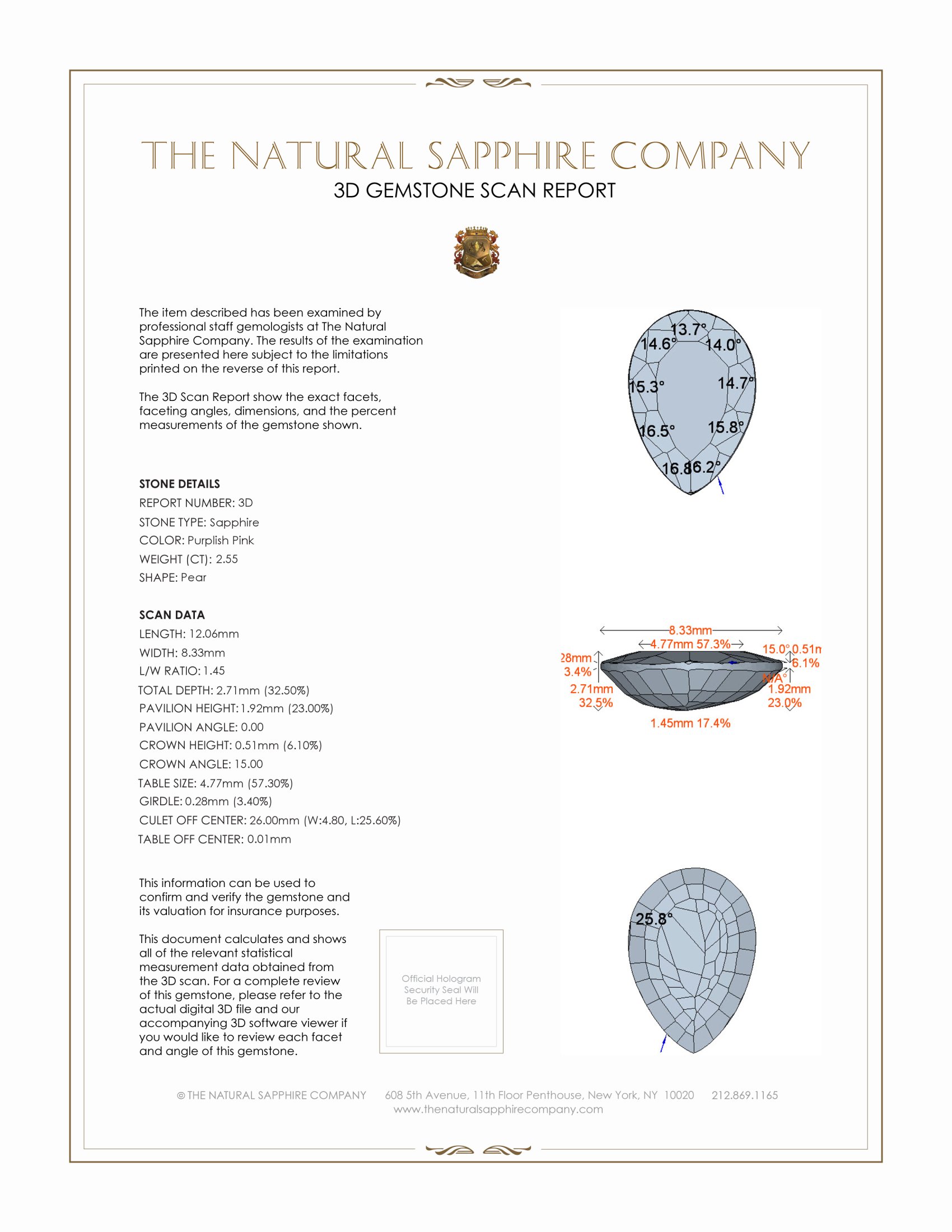 4.98 Ct.Tw. Purplish Pink Sapphire Pair from Ceylon (Sri Lanka)