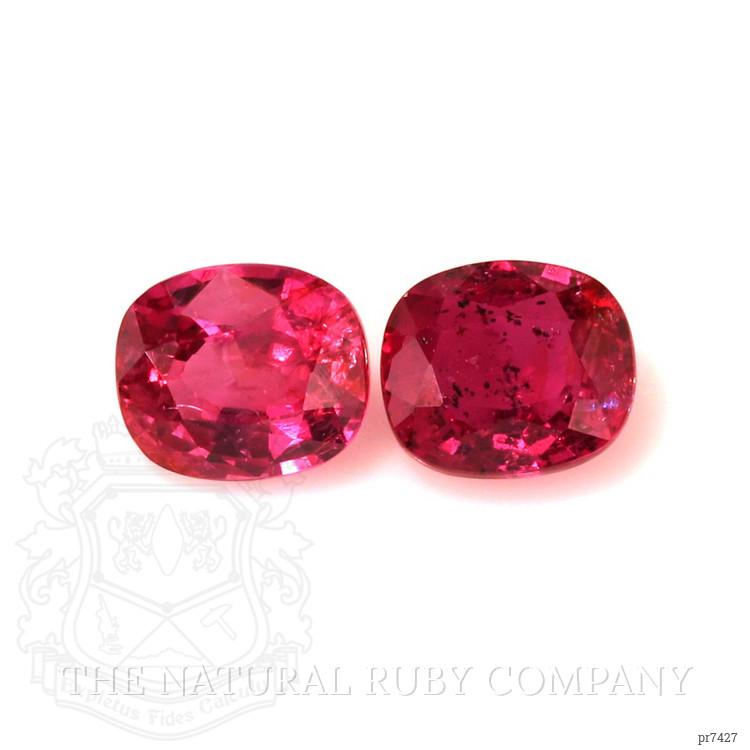 1.51 Ct.Tw. Pinkish Red Ruby Pair from Mozambique