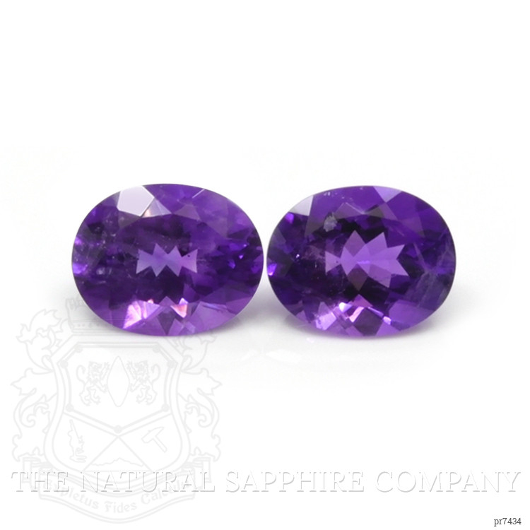 4.36 Ct.Tw. Amethyst Pair from Brazil