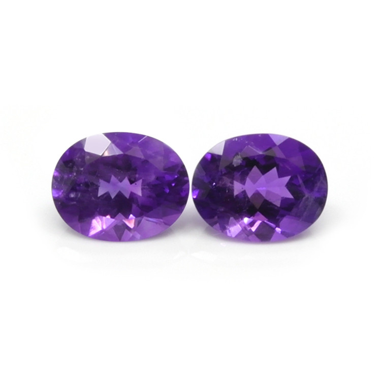 4.36 Ct.Tw. Amethyst Pair from Brazil