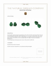 5.98 Ct.Tw.Total Carat Weight Emerald Pair from Madagascar Appraisal