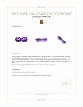 4.67 Ct.Tw.Total Carat Weight Amethyst Pair from Brazil Appraisal