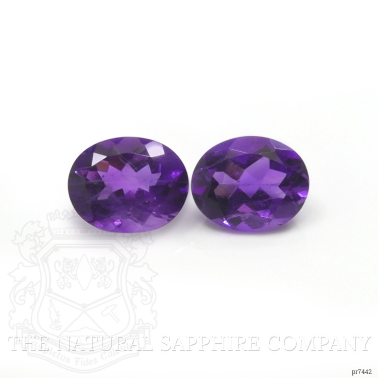 4.66 Ct.Tw. Amethyst Pair from Brazil
