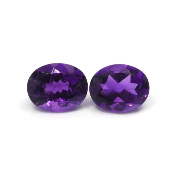 4.95 Ct.Tw. Amethyst Pair from Brazil
