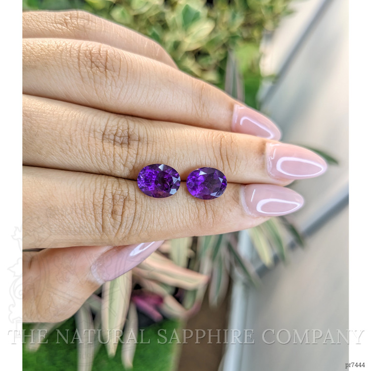 4.95 Ct.Tw. Amethyst Pair from Brazil