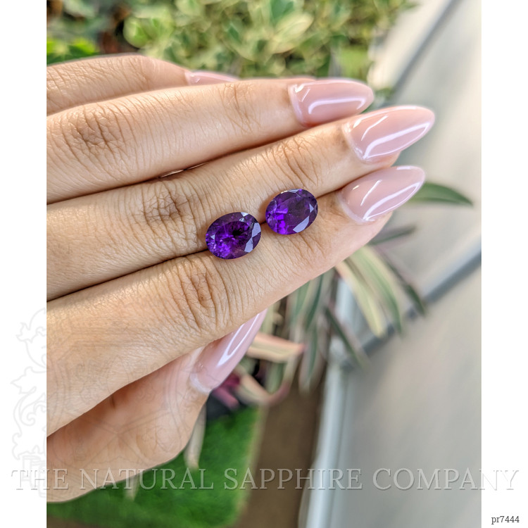 4.95 Ct.Tw. Amethyst Pair from Brazil