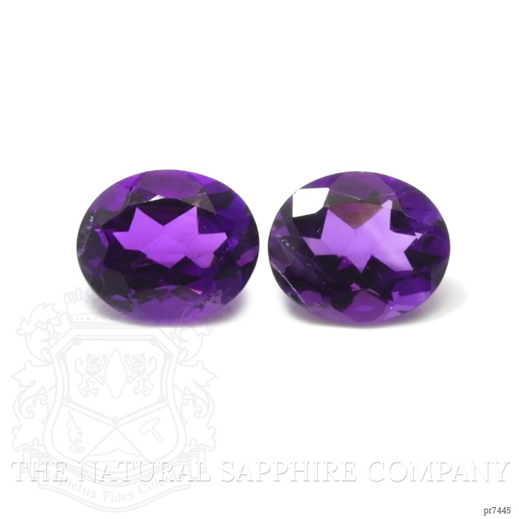 8.60 Ct.Tw. Amethyst Pair from Brazil