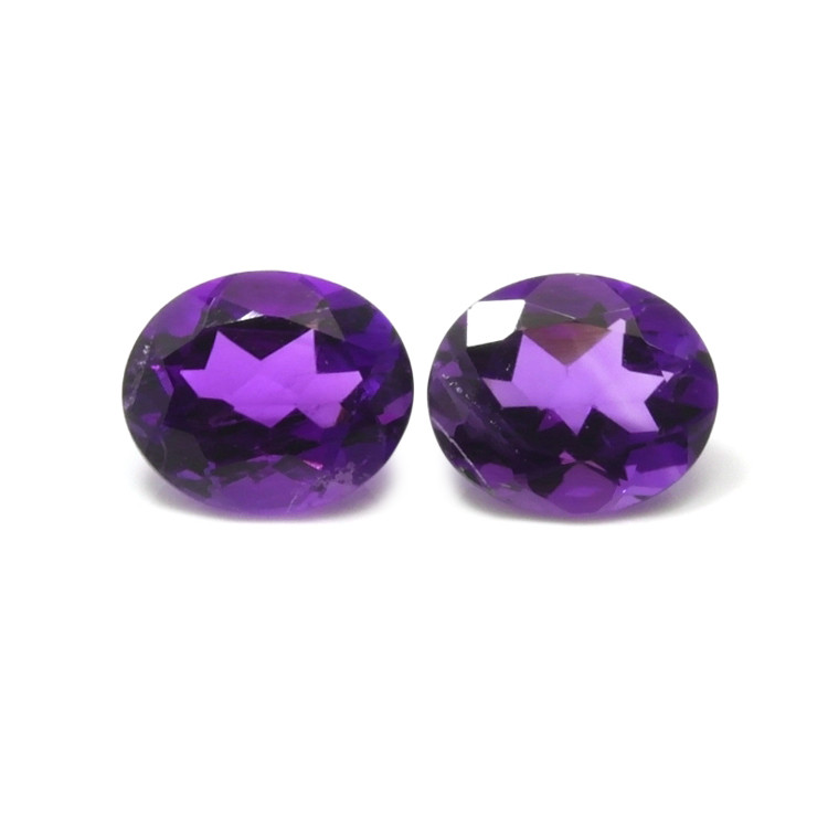 8.60 Ct.Tw. Amethyst Pair from Brazil