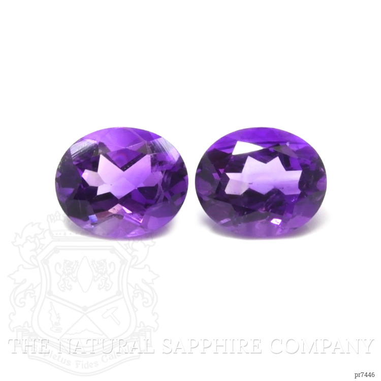 9.29 Ct.Tw. Amethyst Pair from Brazil