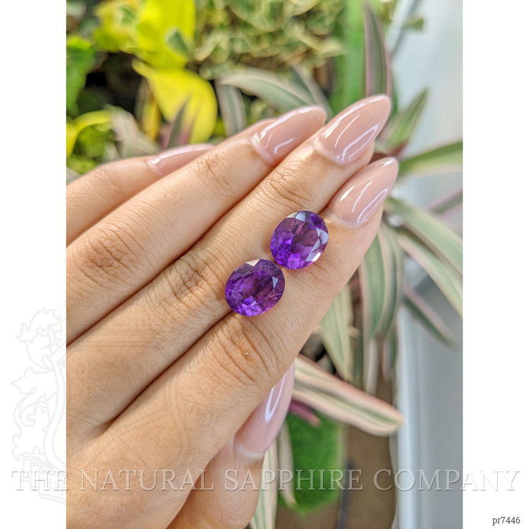 9.29 Ct.Tw. Amethyst Pair from Brazil