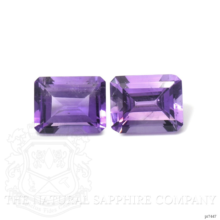 5.74 Ct.Tw. Amethyst Pair from Brazil
