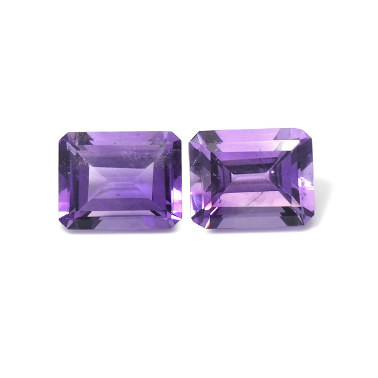 5.74 Ct.Tw. Amethyst Pair from Brazil