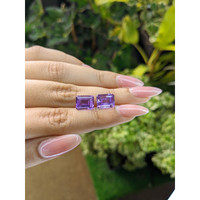 5.74 Ct.Tw.Total Carat Weight Amethyst Pair from Brazil Life Style