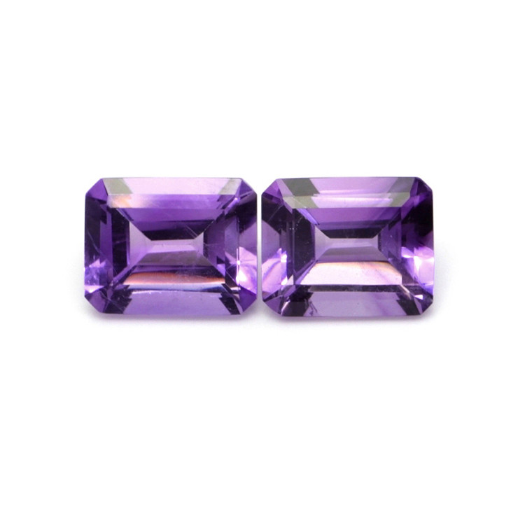 5.78 Ct.Tw. Amethyst Pair from Brazil