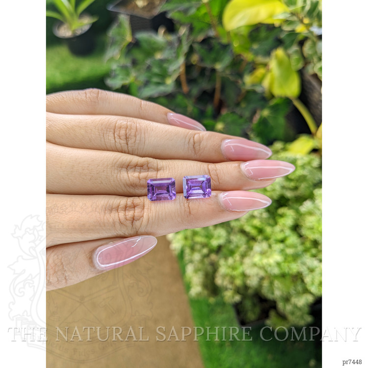5.78 Ct.Tw. Amethyst Pair from Brazil