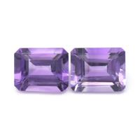 5.80 Ct.Tw.Total Carat Weight Amethyst Pair from Brazil Video