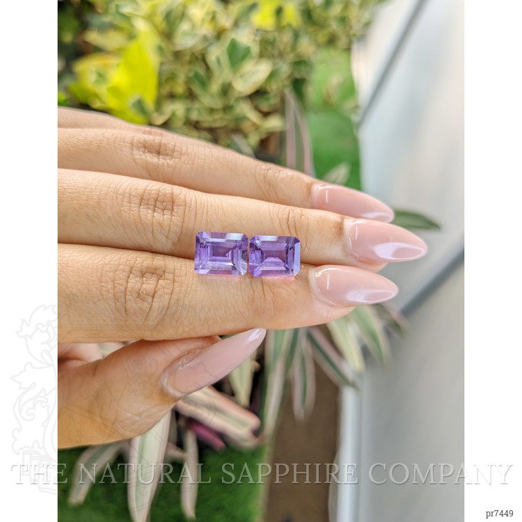 5.80 Ct.Tw. Amethyst Pair from Brazil