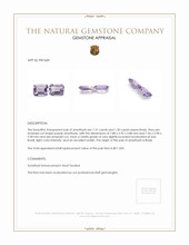 2.61 Ct.Tw.Total Carat Weight Purple Amethyst Pair from Brazil Appraisal