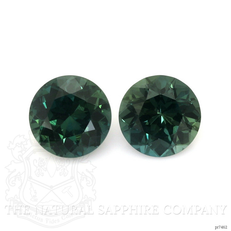 3.14 Ct.Tw. Bluish Green Sapphire Pair from Ceylon (Sri Lanka)