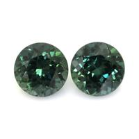 2.18&nbsp;Ct.Tw.Total Carat Weight Bluish Green Sapphire Pair from Ceylon (Sri Lanka) Video