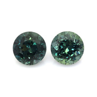 3.09&nbsp;Ct.Tw.Total Carat Weight Bluish Green Sapphire Pair from Ceylon (Sri Lanka) Video