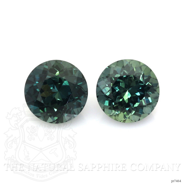 3.09 Ct.Tw. Bluish Green Sapphire Pair from Ceylon (Sri Lanka)