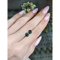 2.35&nbsp;Ct.Tw.Total Carat Weight Greenish Blue Sapphire Pair from Ceylon (Sri Lanka) Life Style