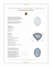 5.80&nbsp;Ct.Tw.Total Carat Weight Blue Sapphire Pair from Ceylon (Sri Lanka) 3 D Scan Report