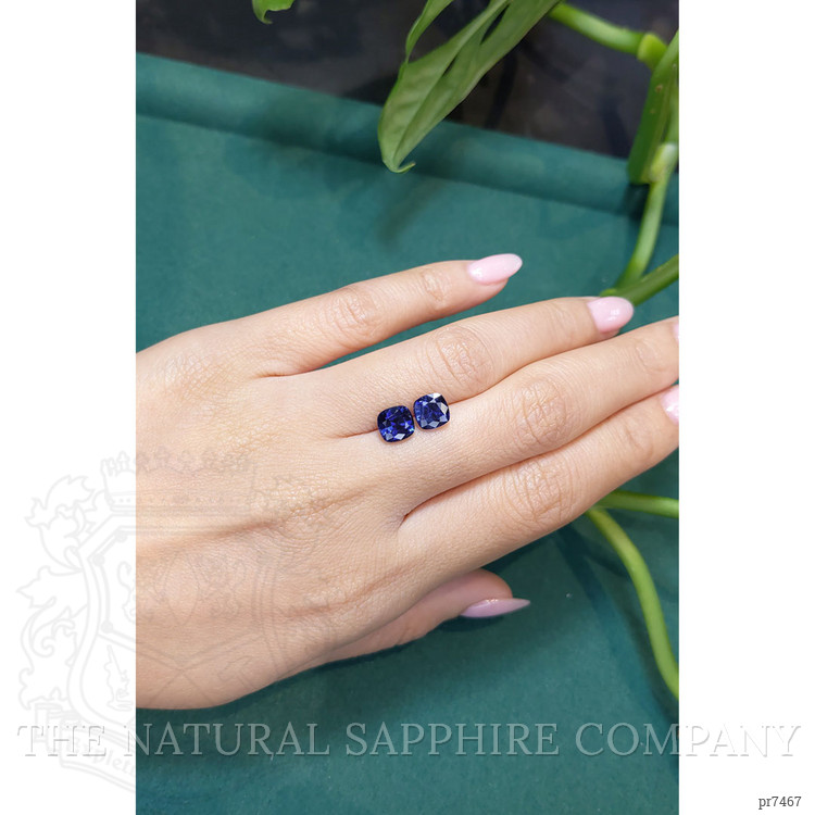 4.04 Ct.Tw. Blue Sapphire Pair from Ceylon (Sri Lanka)