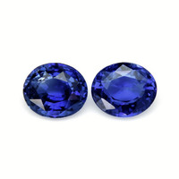 5.21&nbsp;Ct.Tw.Total Carat Weight Blue Sapphire Pair from Ceylon (Sri Lanka) Video