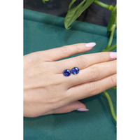 5.21&nbsp;Ct.Tw.Total Carat Weight Blue Sapphire Pair from Ceylon (Sri Lanka) Life Style