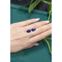 6.44&nbsp;Ct.Tw.Total Carat Weight Blue Sapphire Pair from Ceylon (Sri Lanka) Life Style